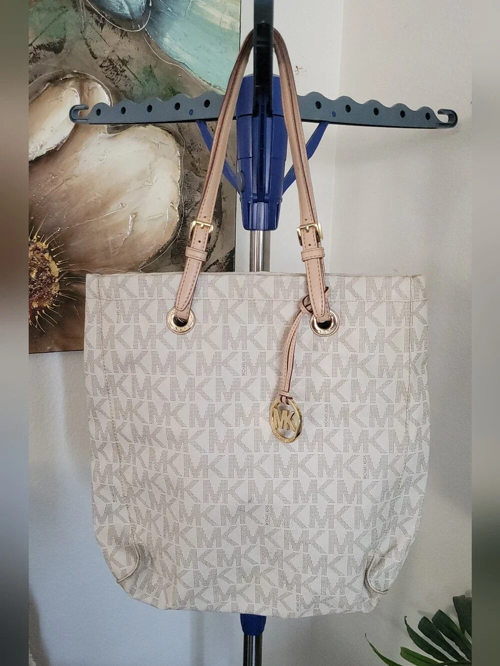 MICHAEL Michael Kors Jet Set Cream Tote Bag
